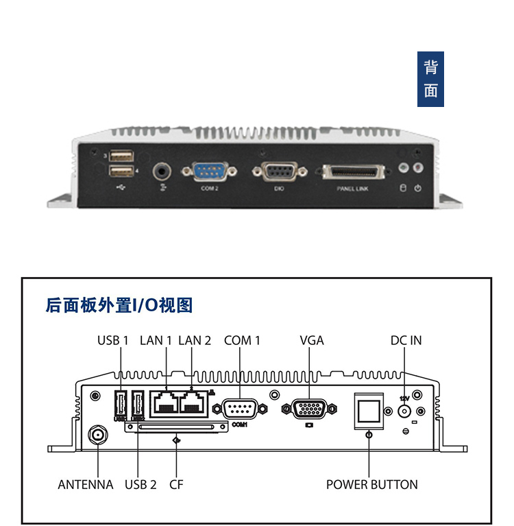 全新研華 無風(fēng)扇嵌入式工控機(jī) 超緊湊ARK-1000系列 ARK-1503