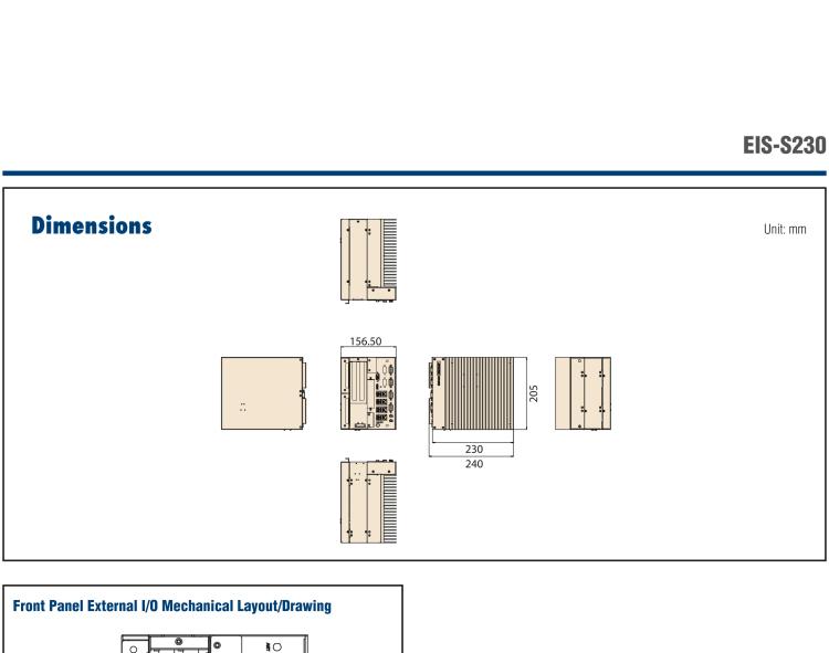 研華EIS-S230 研華 EIS-S230，邊緣計(jì)算系統(tǒng)服務(wù)器，支持Intel 第六代、第七代處理器，可選i3/i5/i7 Xeon CPU，DDR4 最高32GB，最多可支持4 x 2.5寸硬盤(pán)，具備豐富擴(kuò)展接口 4 x LAN，4 x COM，8 x USB，2 x PCIE。產(chǎn)品生命周期長(zhǎng)，穩(wěn)定可靠。