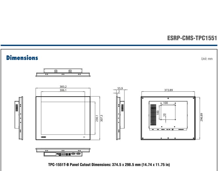 研華ESRP-CMS-TPC1551 Realize the true value of thin client and centralized management technologies with Advantech’s ThinManager compatible industrial thin clients.