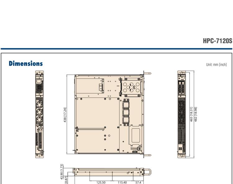 研華HPC-7120S 1U 上架式服務(wù)器短機箱，適用Micro ATX/ATX 服務(wù)器主板，支持1*全高/半長PCIe x16擴展插槽