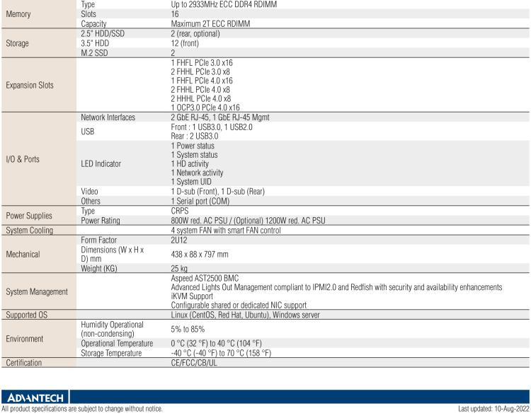 研華SKY-7260S3P 2U 高性能機架式服務(wù)器 搭載AMD EPYC? 7003 處理器