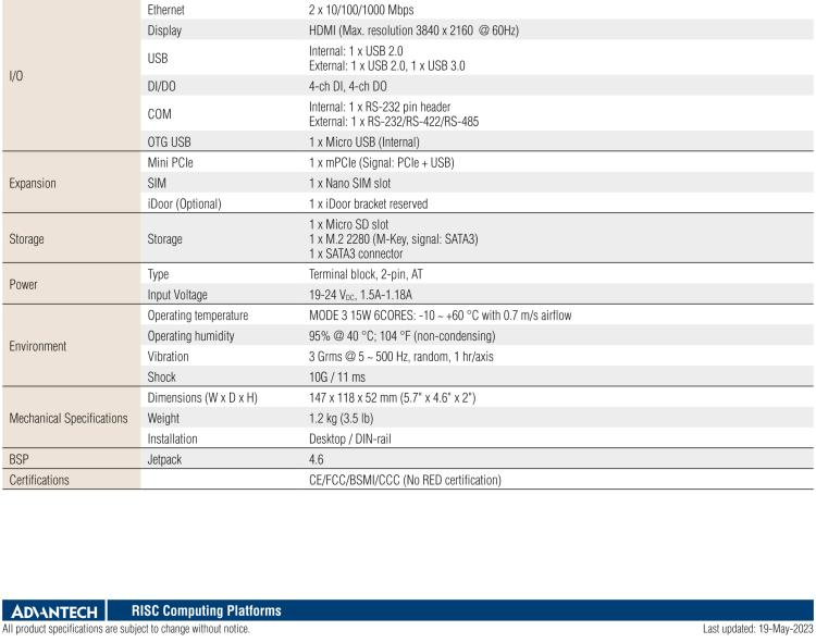 研華MIC-710AIT AI System Based on NVIDIA? Jetson? TX2 NX