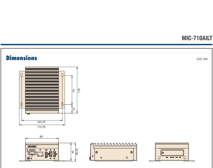 研華MIC-710AILT AI System (Lite) Based on NVIDIA? Jetson? TX2 NX