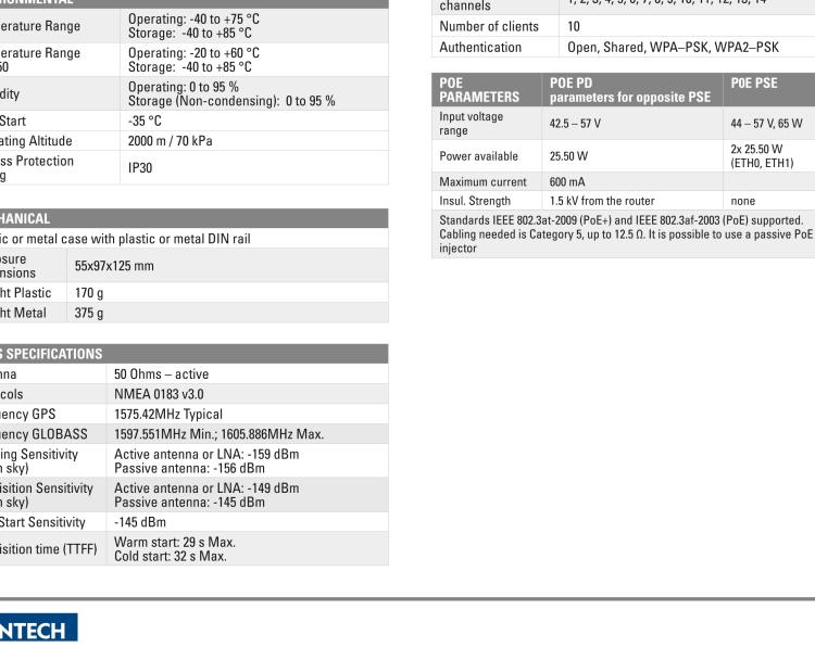 研華BB-SR30509120-SWH SmartFlex, NAM, 5x ETH, PoE PD, Metal, No ACC