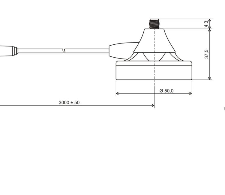 研華BB-AO-ABASE-C16 Magnetic mount base for terminal antennas