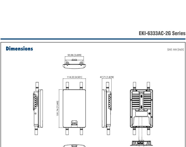 研華EKI-6333AC-2G IEEE 802.11 a/b/g/n/ac Wi-Fi AP