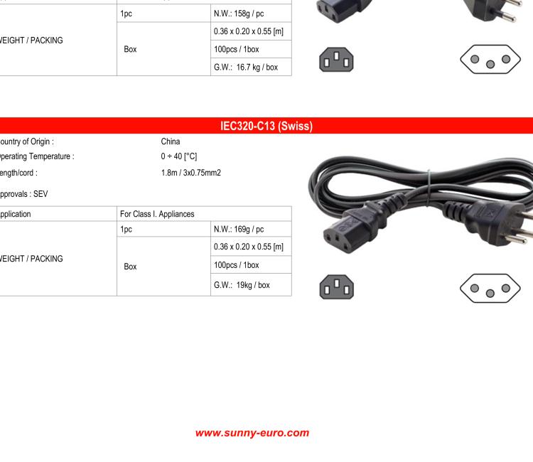 研華BB-PWRCORD-AUS Power Cord 1.8m with AUS plug