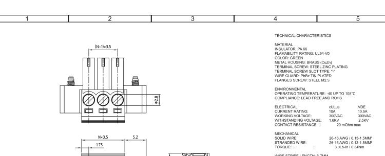 研華BB-CON-CR4PF-TB 4-pin Terminal block with screws, SmartFlex