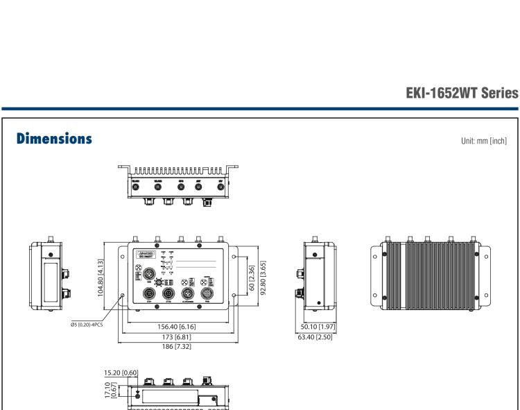 研華EKI-1652WT EN50155 Industrial M12 Wi-Fi/LTE Router