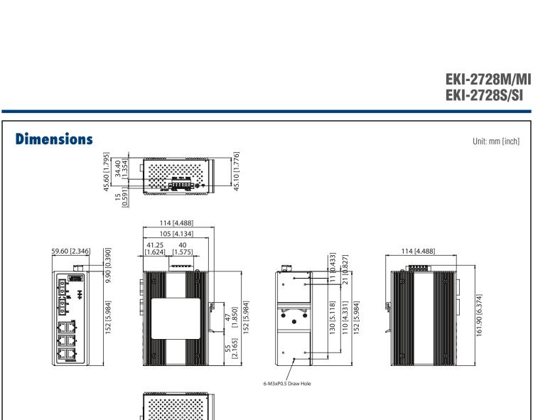 研華EKI-2728S 6GE+2G單模光纖端口網管工業(yè)以太網交換機