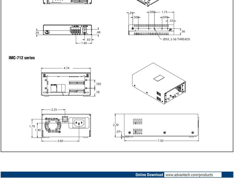 研華IMC-713-ACDC Managed Modular 3-slot Media Converter Chassis, AC/DC Power w/o power cord