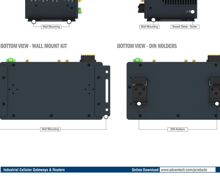 研華ICR-4461W3 ICR-4400, GLOBAL, NAM, 5x Ethernet, 1x RS232, 1x RS485, CAN, Wi-Fi, SFP, USB, SD, Without Accessories