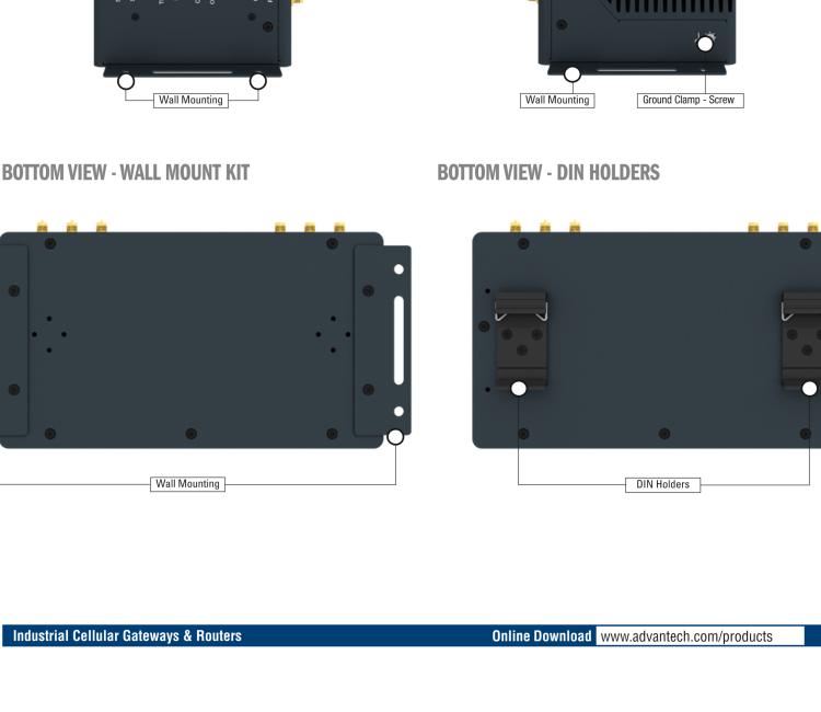 研華ICR-4434 ICR-4400, GLOBAL, 5x Ethernet, 1x RS232, 1x RS485, CAN, SFP, USB, SD, Without Accessories