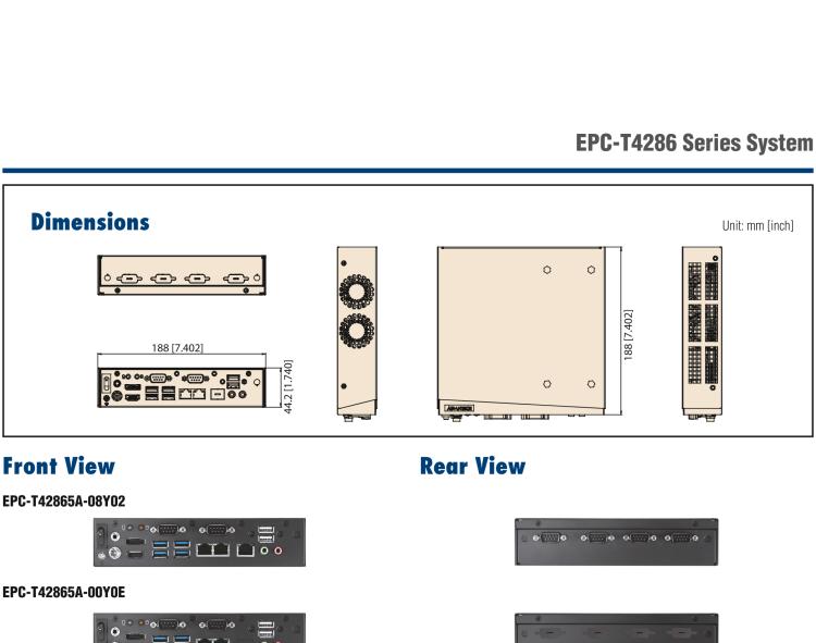 研華EPC-T4286 適配Intel? 第8/9代 Core? i 系列處理器，搭載H310芯片組。1U超薄高度，性能強(qiáng)勁。