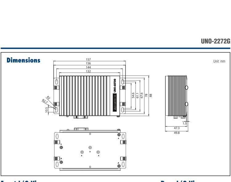 研華UNO-2272G 袖珍型嵌入式工控機(jī)，搭配Intel? Atom?處理器，1 x GbE, 2 x mPCIe, VGA/HDMI