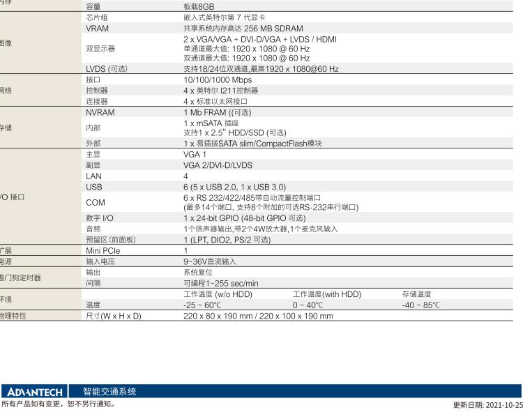 研華ITA-1711N 英特爾賽揚J1900處理器 板載8GB內(nèi)存無風(fēng)扇緊湊型系統(tǒng)