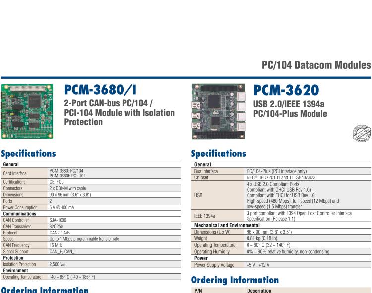 研華PCM-3117 PCI 到 ISA 橋接模塊