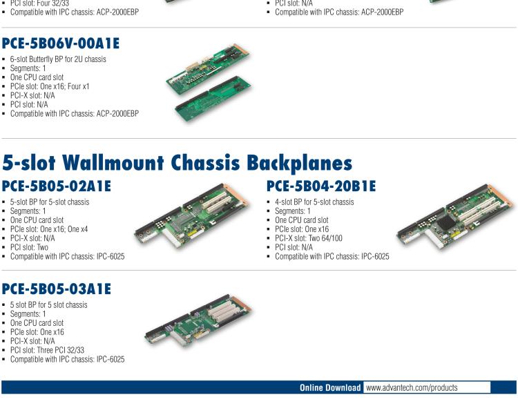 研華PCE-7B13 PICMG 1.3 Full-Size SHB Backplanes, Server Grade Backplanes, 14-slot Rackmount Chassis Backplanes