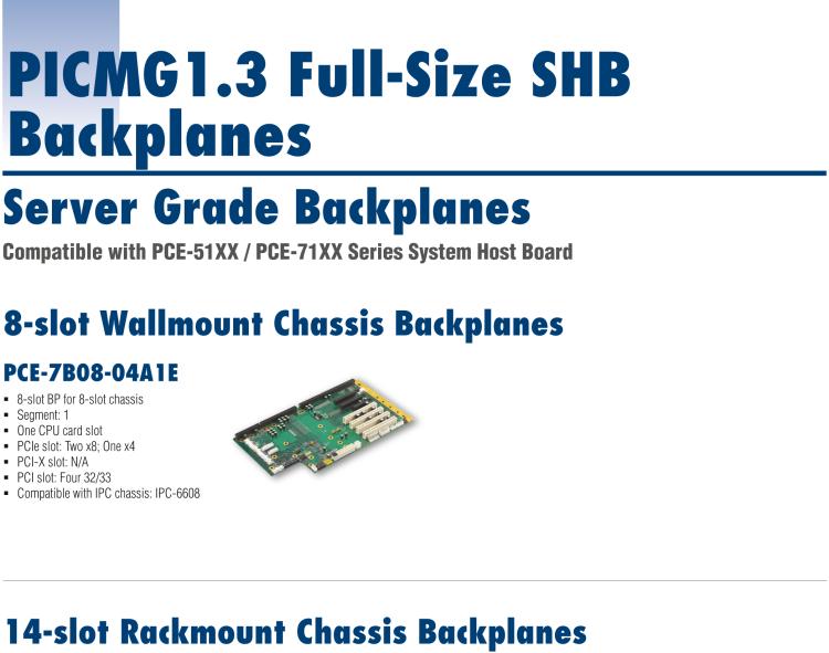 研華PCE-7B19 19-slot BP for 20-slot chassis