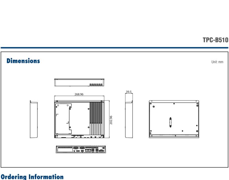 研華TPC-B510 8代Gen. Intel?Core?i3/i5/i7處理器的主機(jī)模組