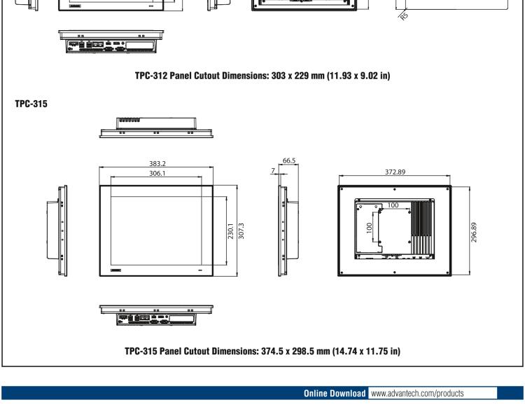 研華TPC-324W 8代Intel?Core? i3/ i5/ i7處理器24" FHD TFT LED LCD觸摸屏電腦，內(nèi)置8G DDR4 RAM