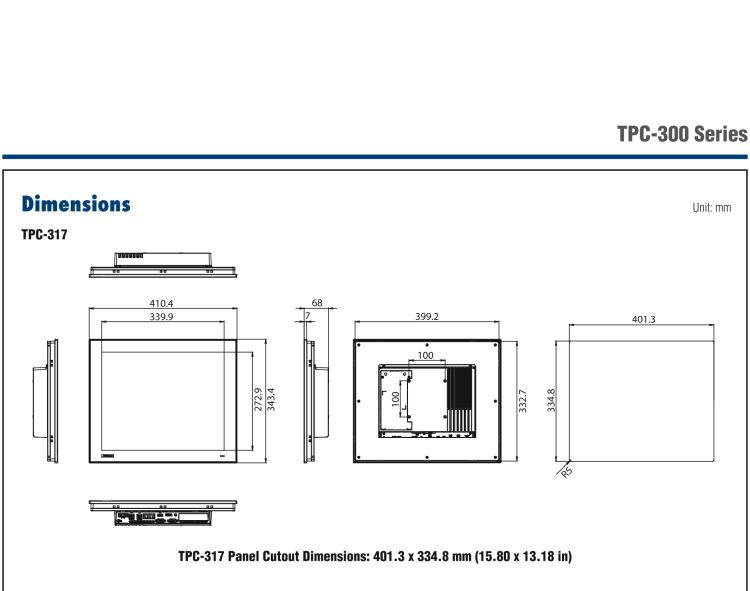 研華TPC-315 15英寸XGA TFT LED LCD觸摸屏電腦，搭載第八代Intel?Core? i3/ i5/ i7處理器，內(nèi)置8G DDR4 RAM