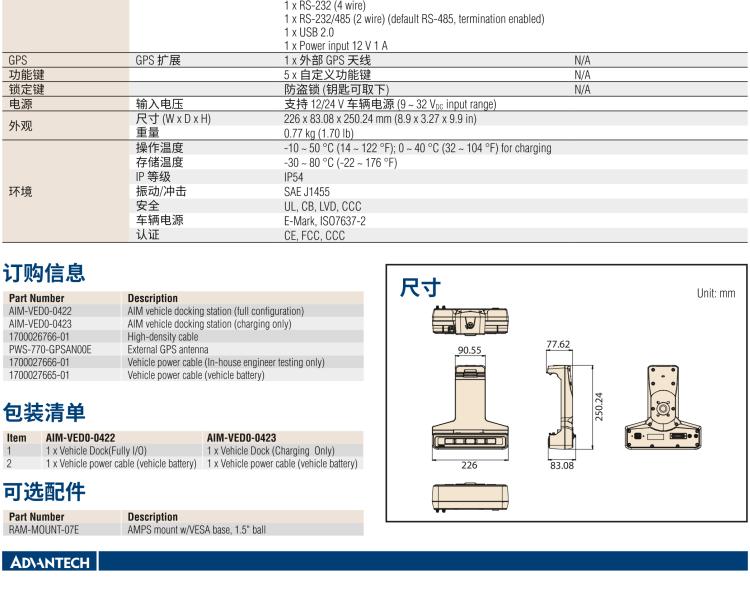 研華AIM-78H 10.1" 醫(yī)療平板電腦，搭載高通? 驍龍? 660 處理器, 安卓10