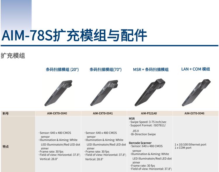 研華AIM-78S 10.1" 工業(yè)移動手持平板電腦，搭載高通? 驍龍? 660 處理器, 安卓10操作系統(tǒng)