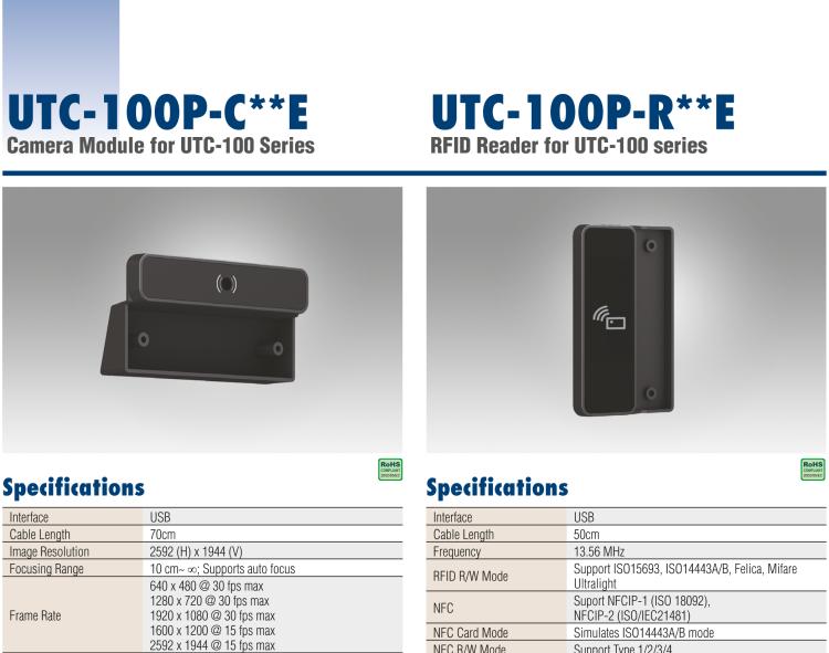 研華UTC-100P-M Magnetic Stripe Card Reader for UTC-100 Series