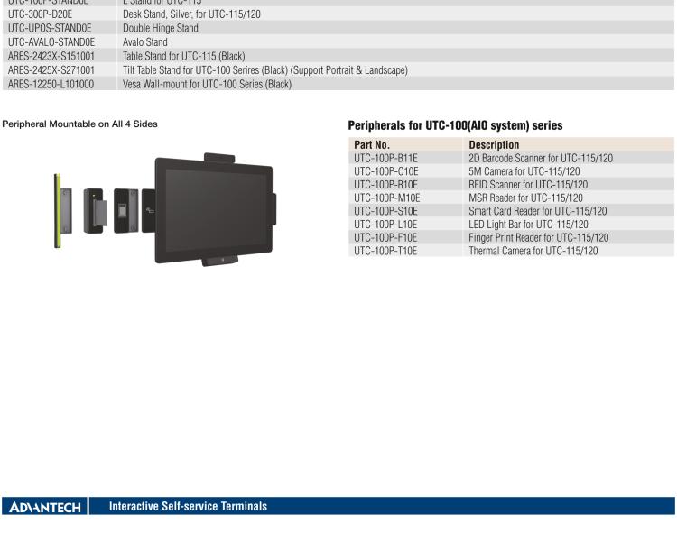 研華UTC-115G 15.6" 多功能觸控一體機(jī) UTC-115G ，配備Intel? Celeron? N3450 /Pentium? N4200