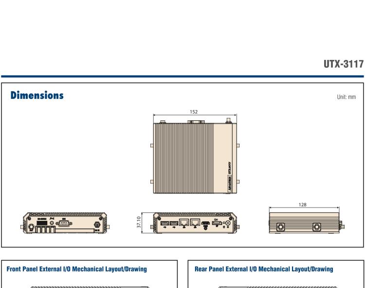 研華UTX-3117 低功耗，緊湊型，4G/WIFI/ BT/LoRa/NB IoT 物聯(lián)網(wǎng)邊緣智能網(wǎng)關
