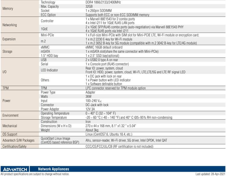 研華FWA-1212VC 支持5G和Wi-Fi 6 桌面無(wú)風(fēng)扇式uCPE