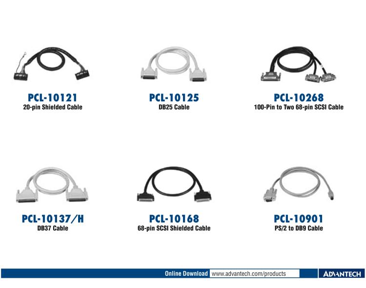 研華PCL-10251 100針到2根50針SCSI電纜， 1米