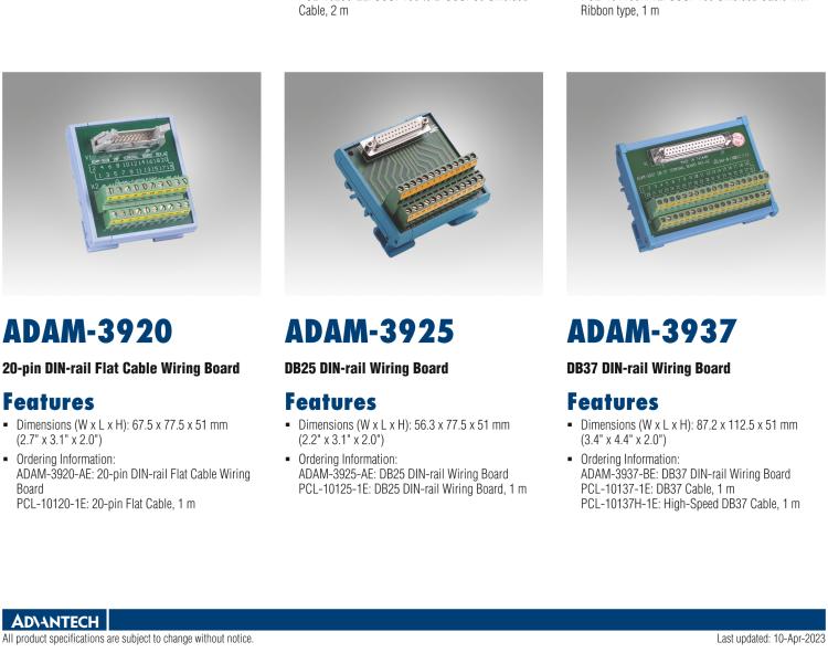 研華ADAM-3968 DIN導(dǎo)軌安裝的68腳SCSI-II接線(xiàn)端子