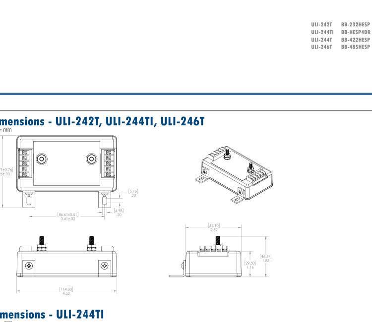 研華BB-422HESP ULI-244T RS-422 浪涌保護器